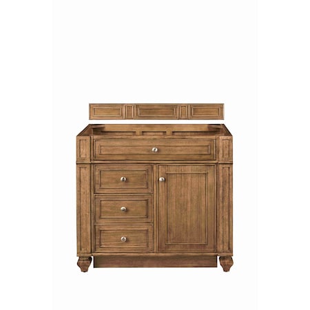 James Martin Vanities Bristol 36in Single Vanity Cabinet, Saddle Brown 157-V36-SBR